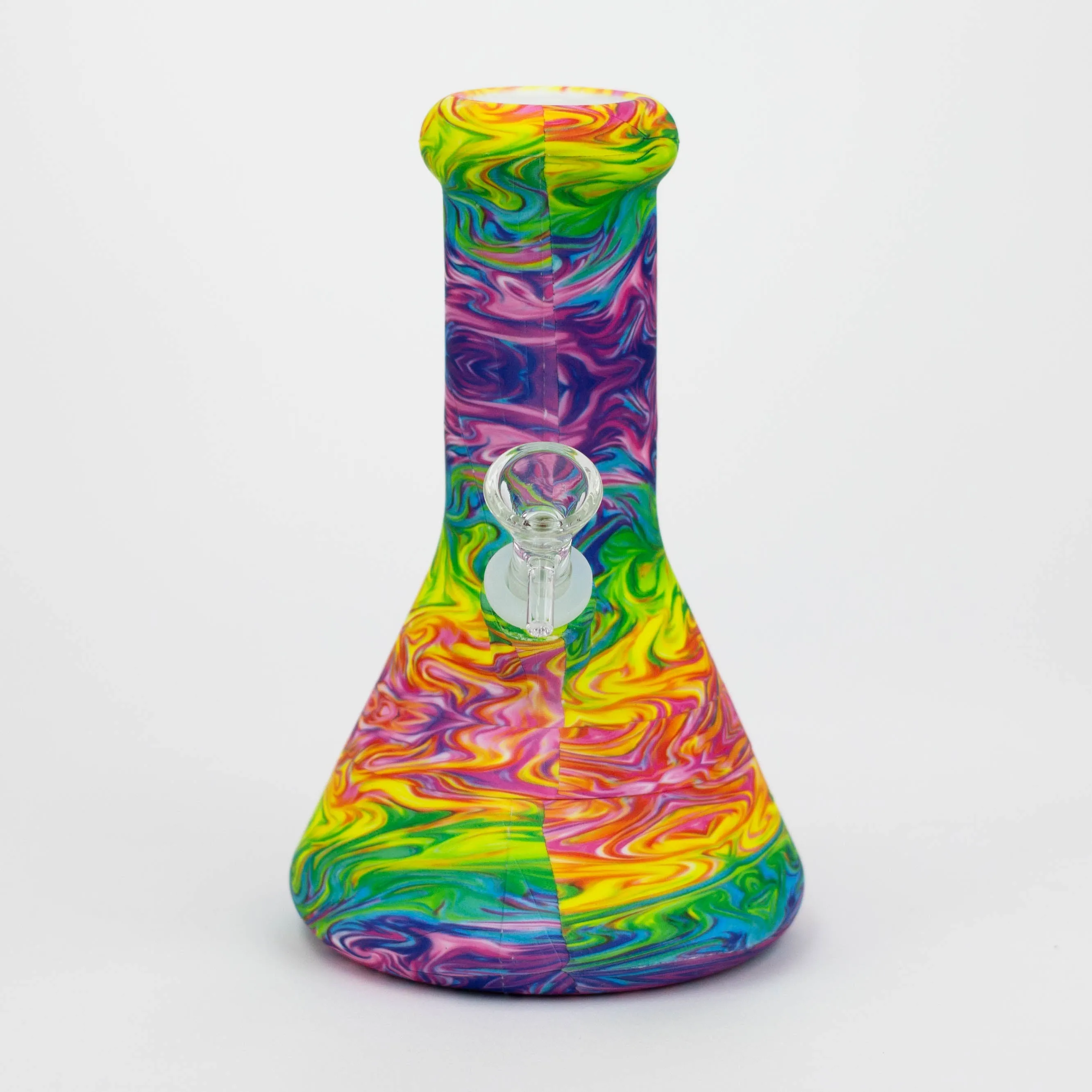 8" Silicone Bong With Assorted Graphics