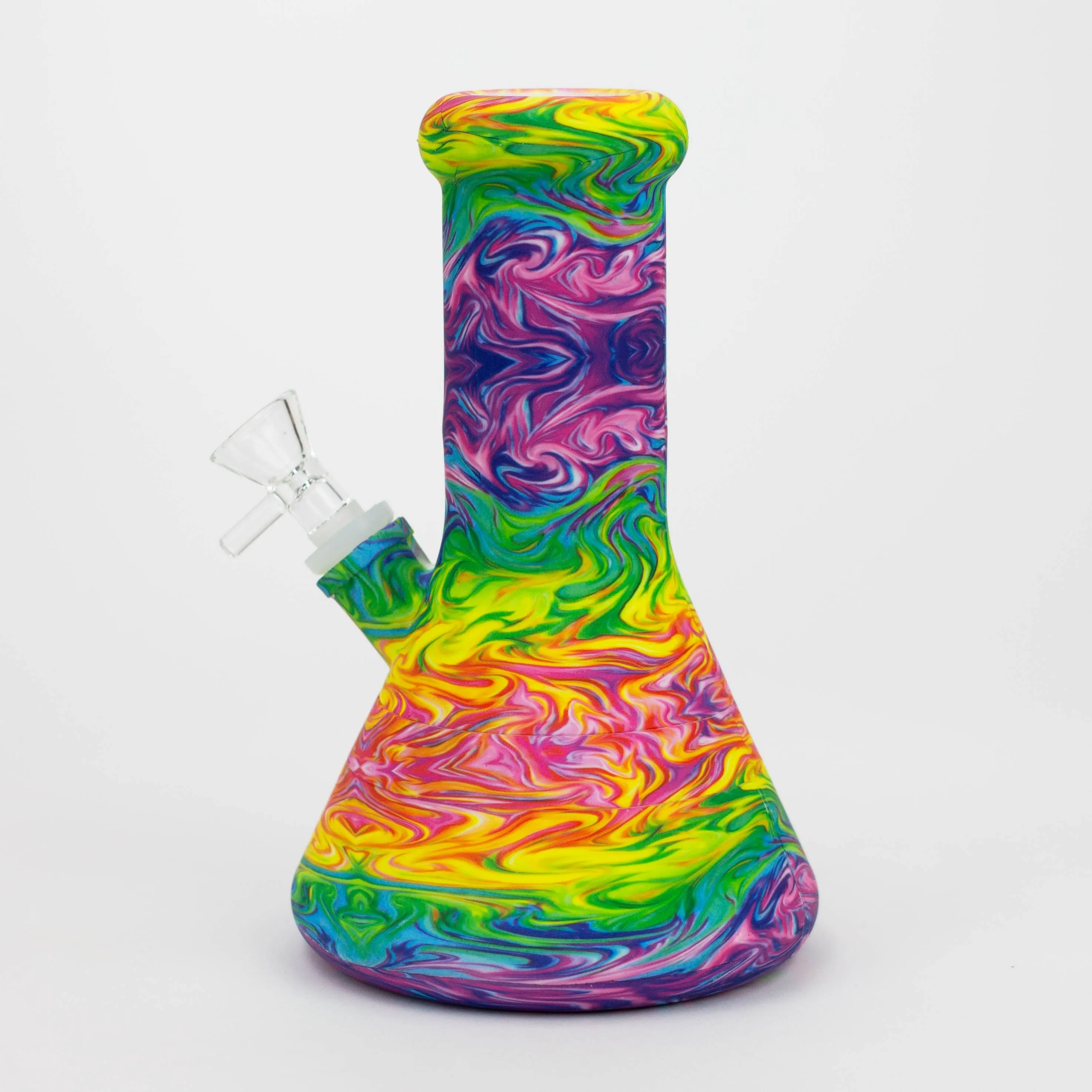 8" Silicone Bong With Assorted Graphics