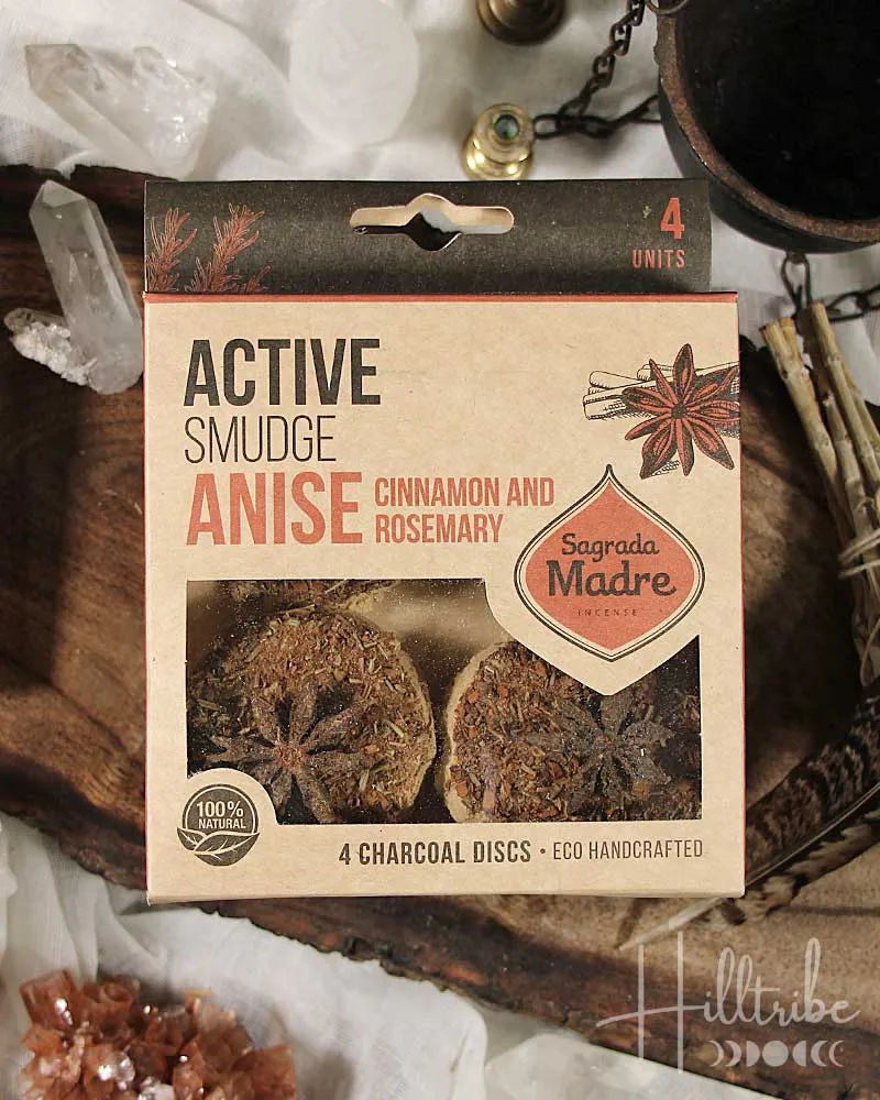 Anise, Cinnamon   Rosemary Activated Smudge Tablets