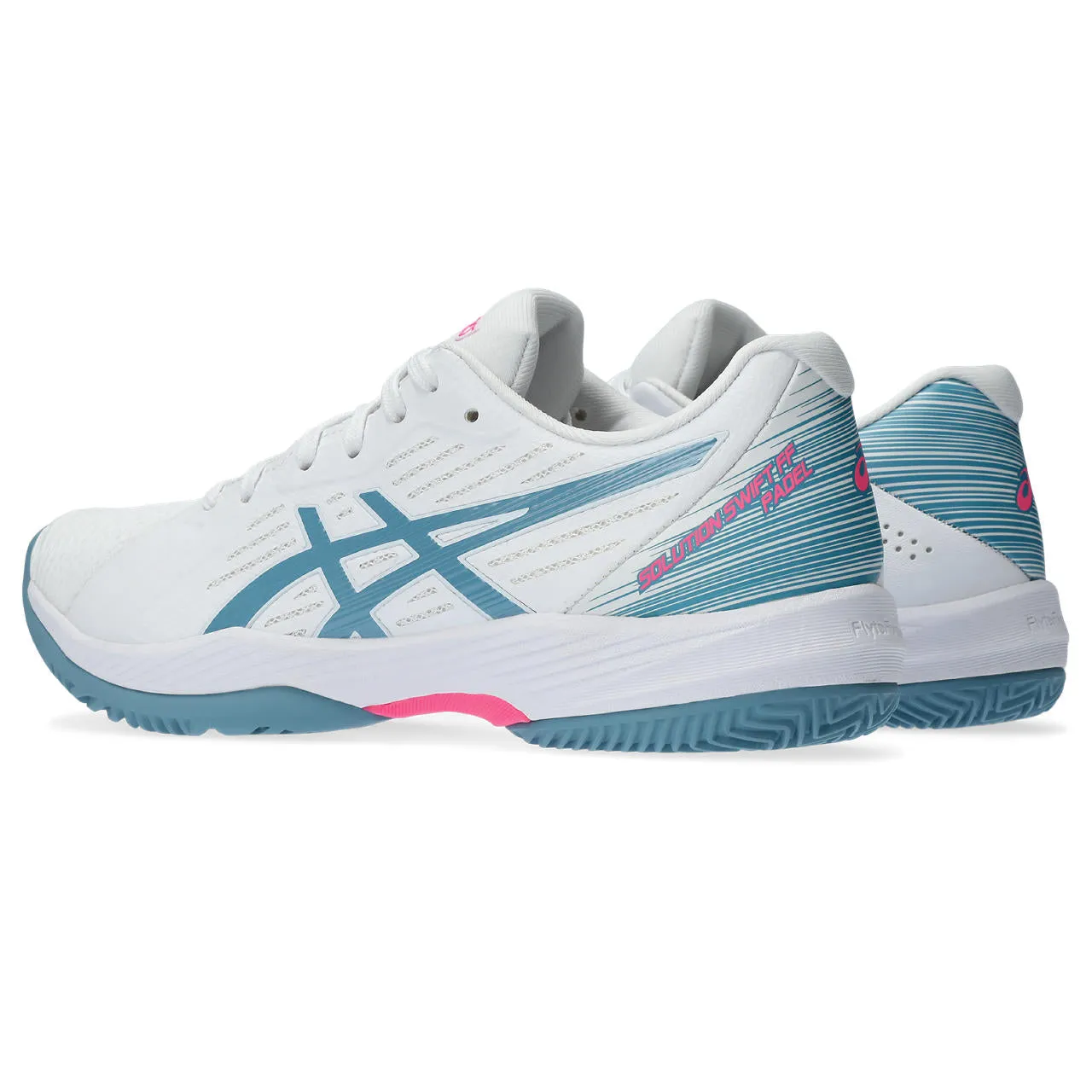 Asics Padelschoen Solution Swift FF Dames Wit Blauw