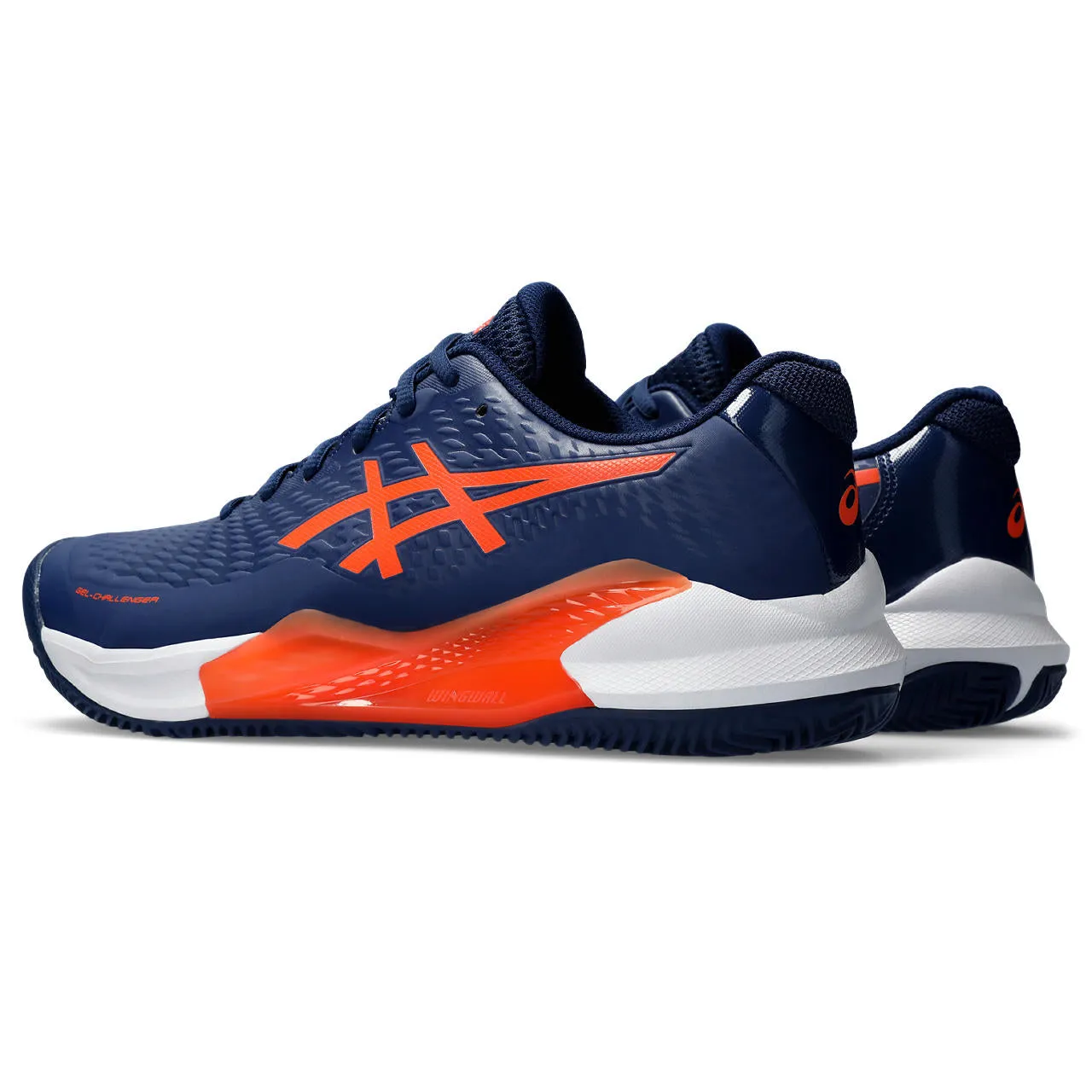 Asics Tennisschoen Gel Challenger Heren 14 Clay Blauw Oranje