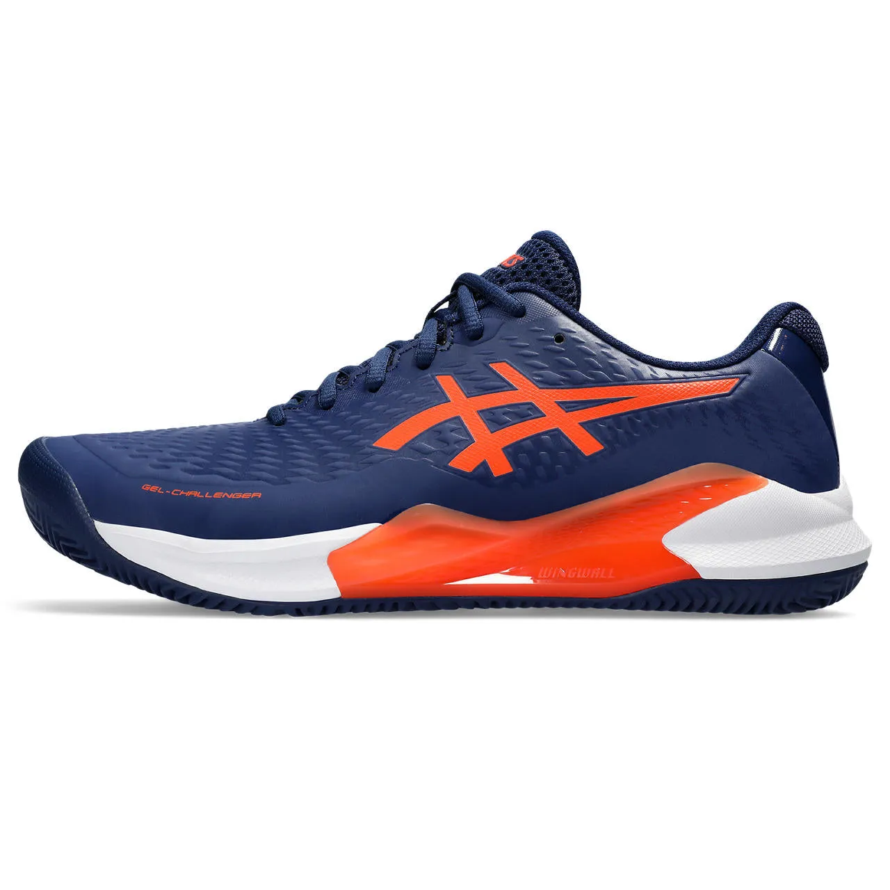 Asics Tennisschoen Gel Challenger Heren 14 Clay Blauw Oranje