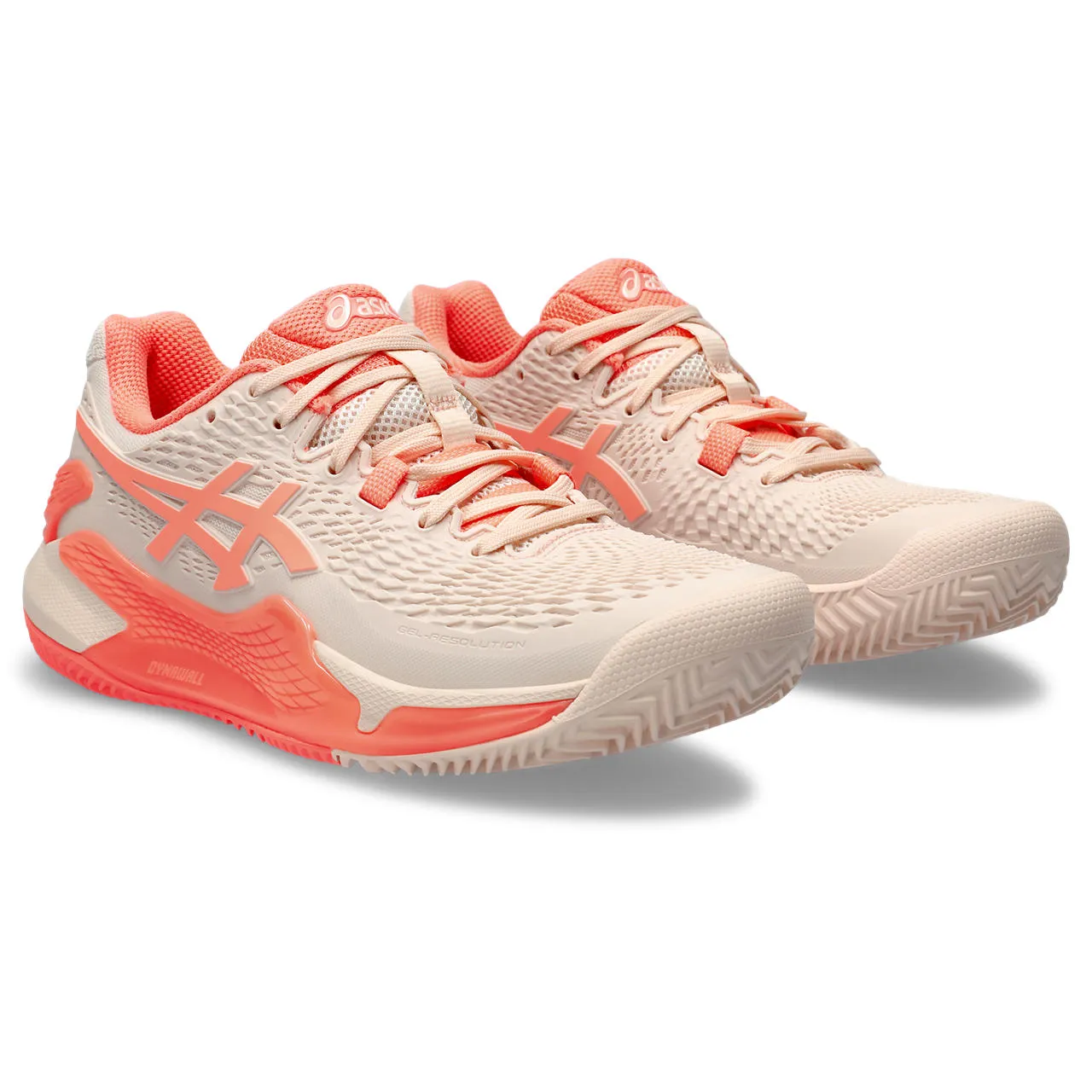 Asics Tennisschoen Gel Resolution 9 Clay Dames Oranje