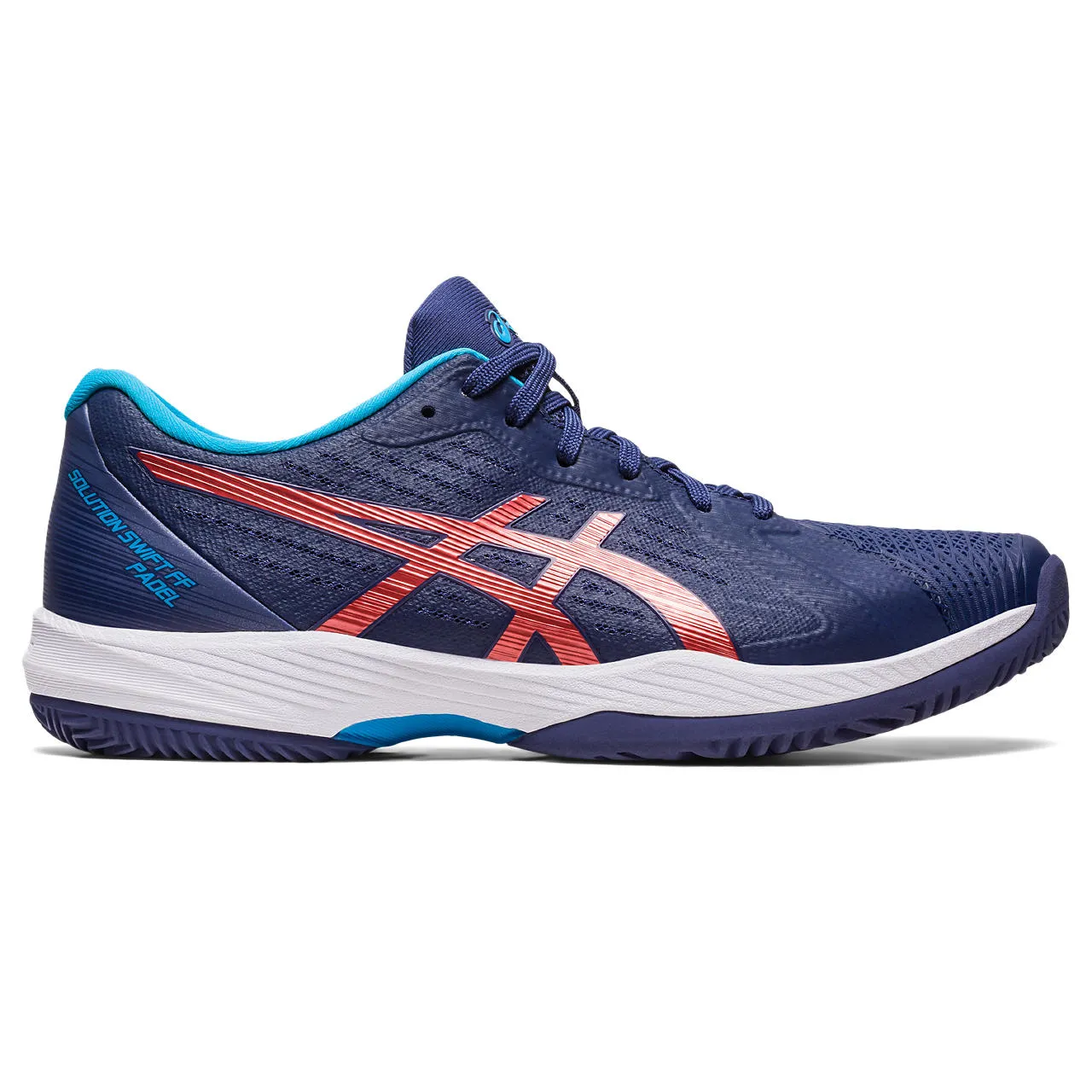 Asics Tennisschoen Solution Swift FF Clay Heren Blauw Rood