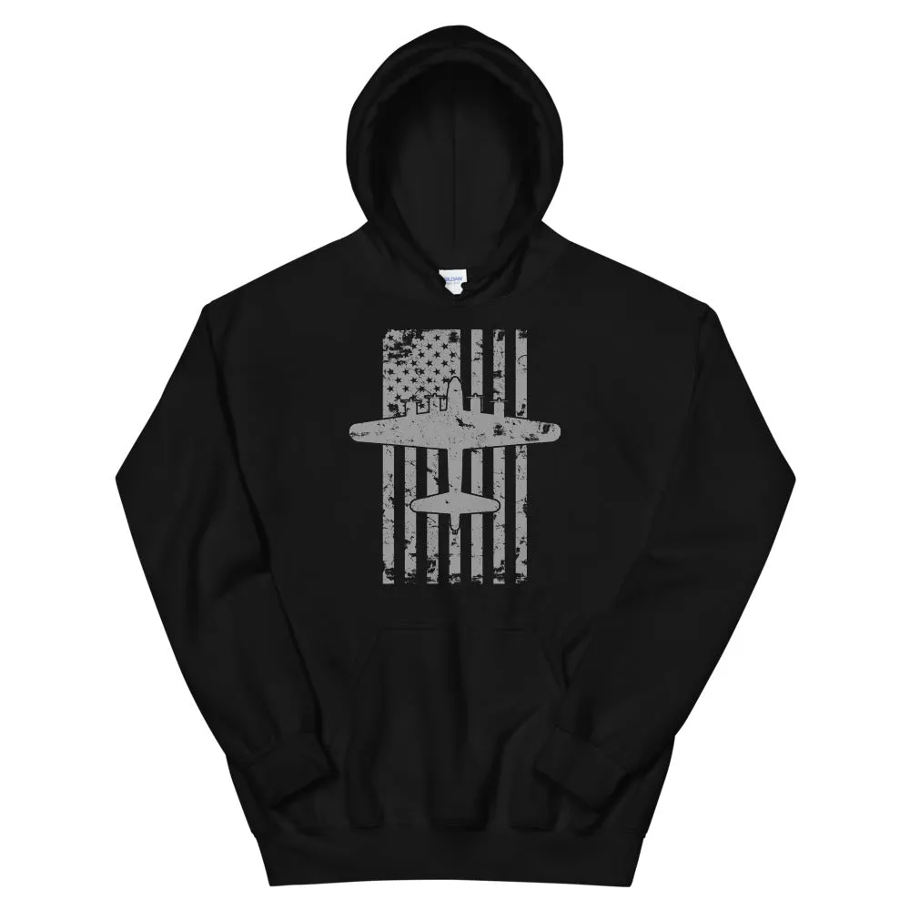 B-17 Flying Fortress Vintage Flag Hoodie