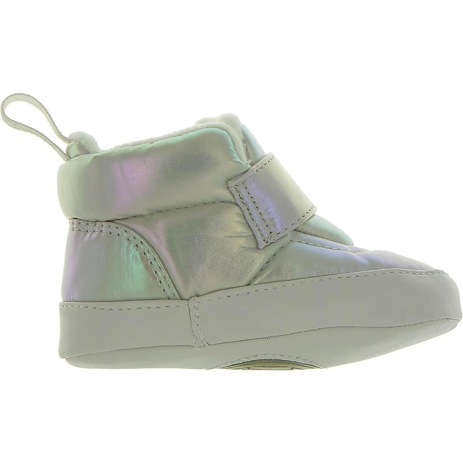 Baby Puffy Iridescent Faux Fur Lined Booties