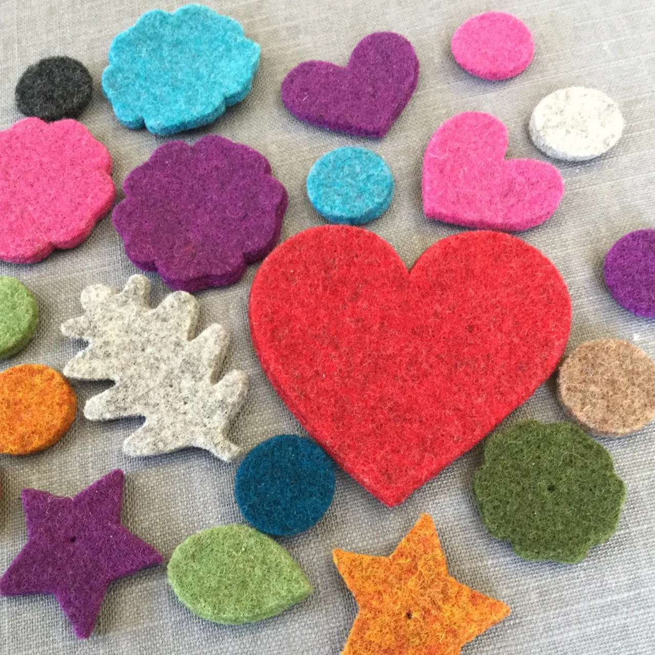 Big Felt Hearts