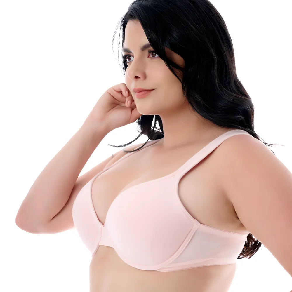 Brasier de talla extra con tirantes acolchonados  rosa 23359 Carnival.