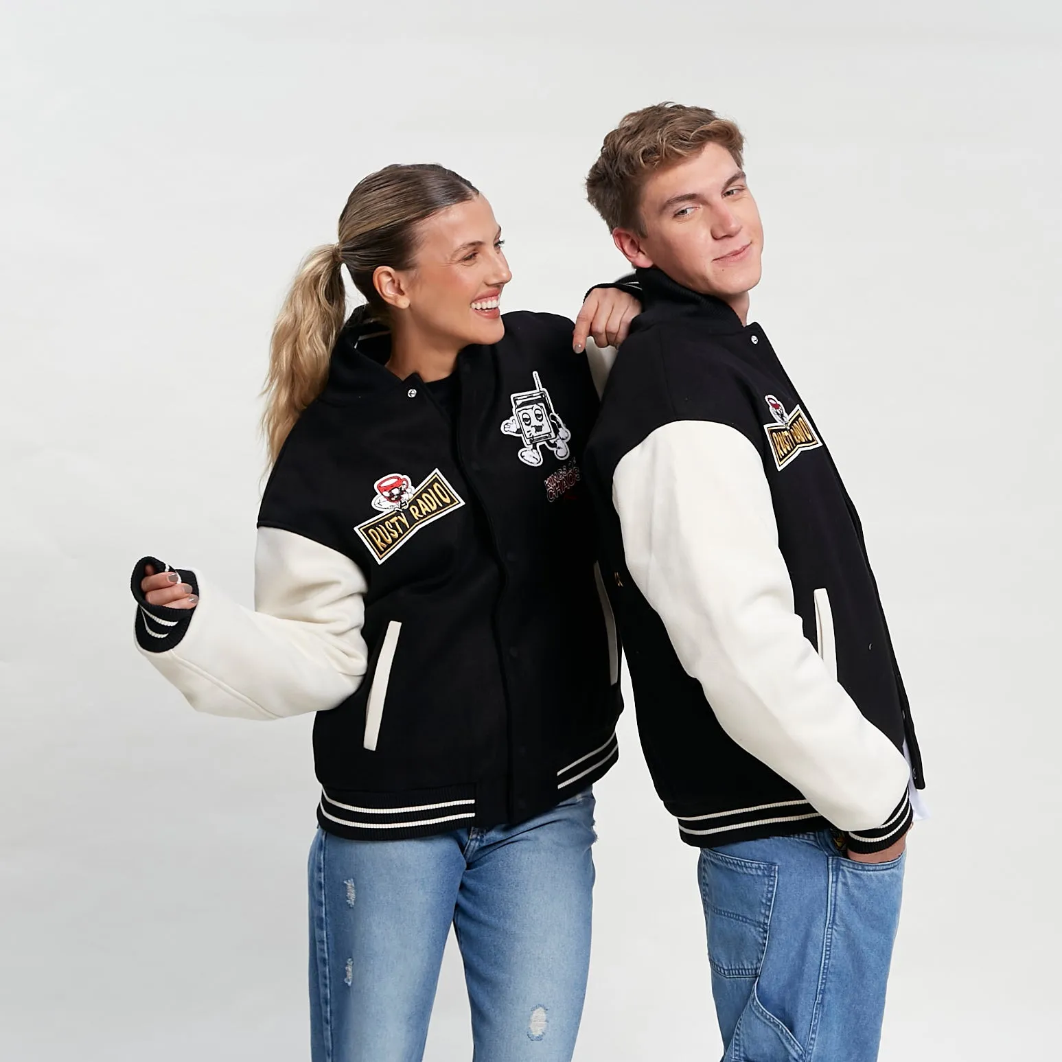 Campera Abrigo Rusty Varsity Jk Unisex* Black