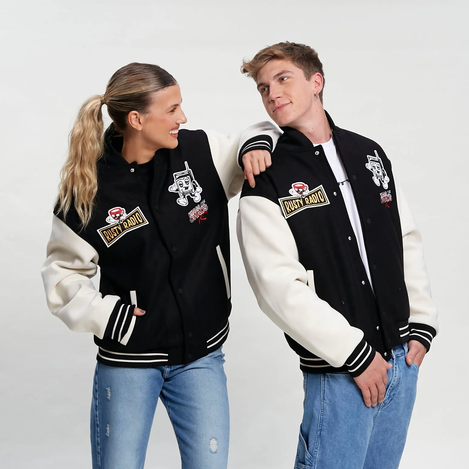 Campera Abrigo Rusty Varsity Jk Unisex* Black