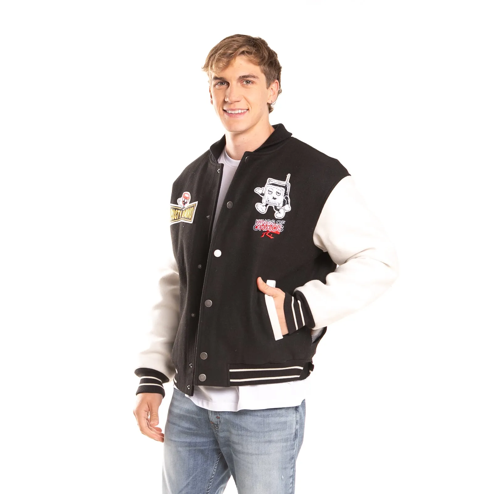 Campera Abrigo Rusty Varsity Jk Unisex* Black