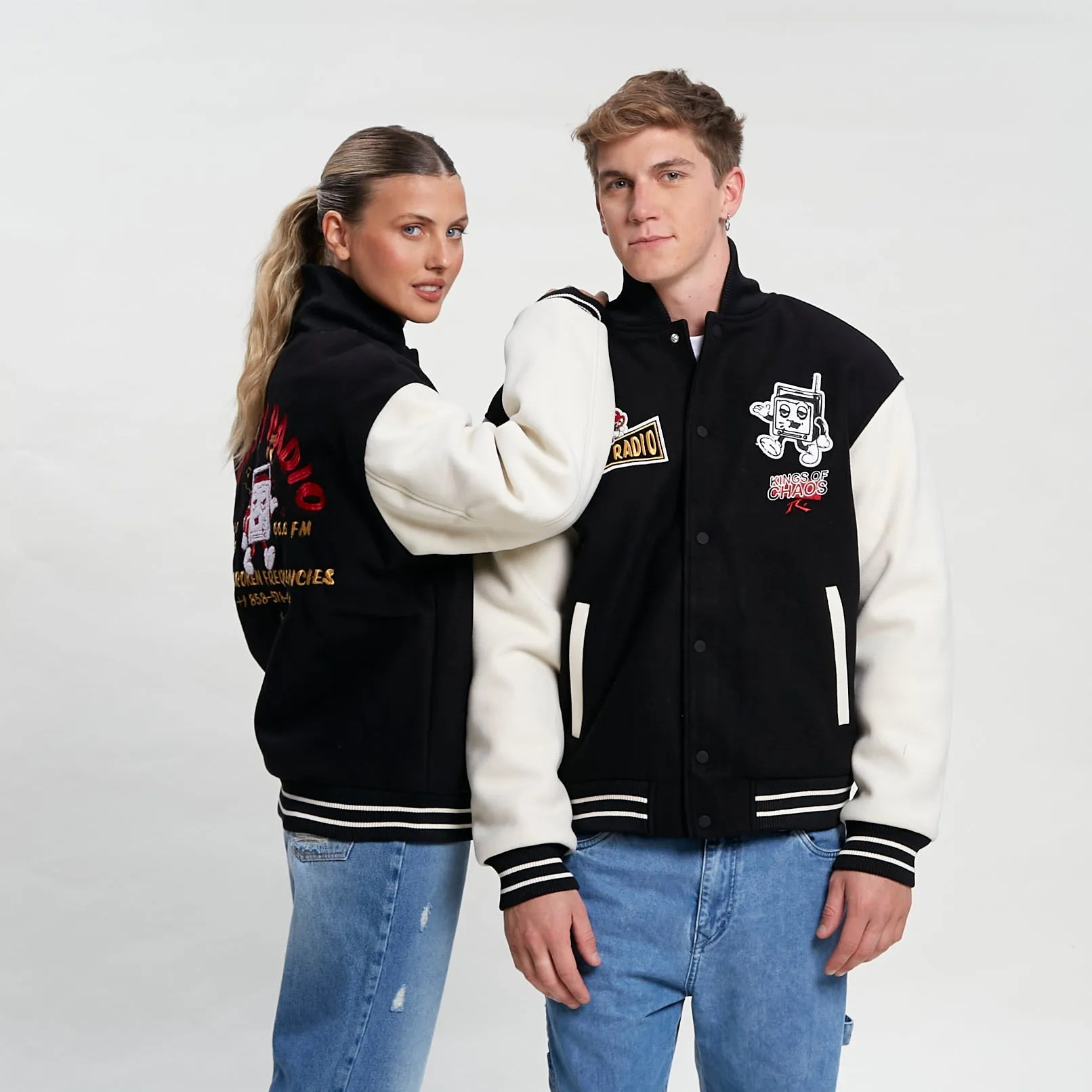 Campera Abrigo Rusty Varsity Jk Unisex* Black