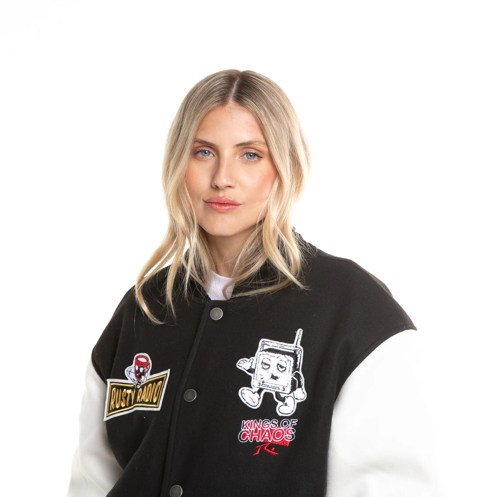 Campera Abrigo Rusty Varsity Jk Unisex* Black