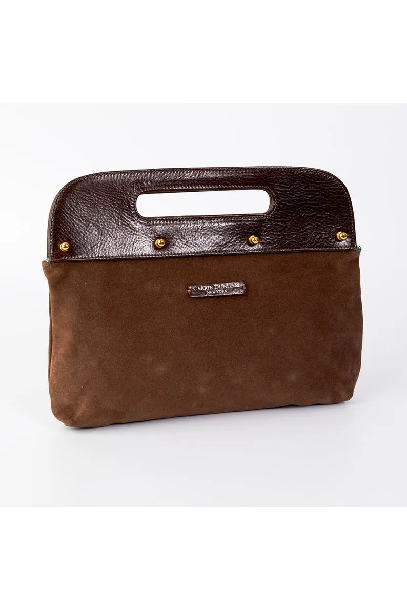 Chocolate Brown Dunham Clutch