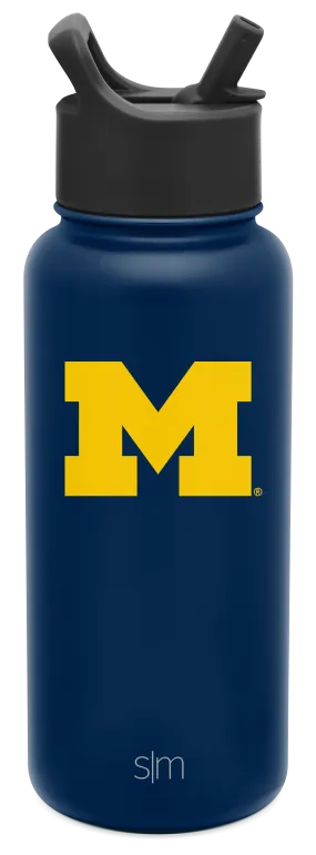 Collegiate Summit Water Bottle with Straw Lid