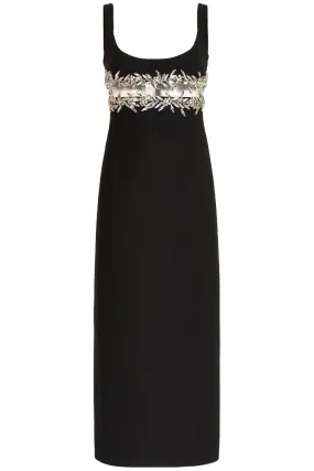 CRYSTAL EMBROIDERED CUT-OUT DRESS