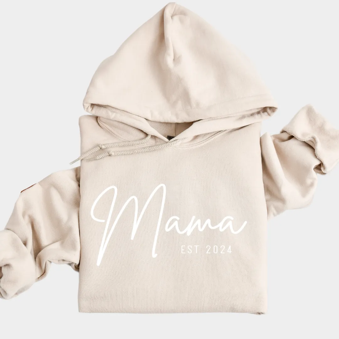 CURSIVE MAMA EST. CUSTOM