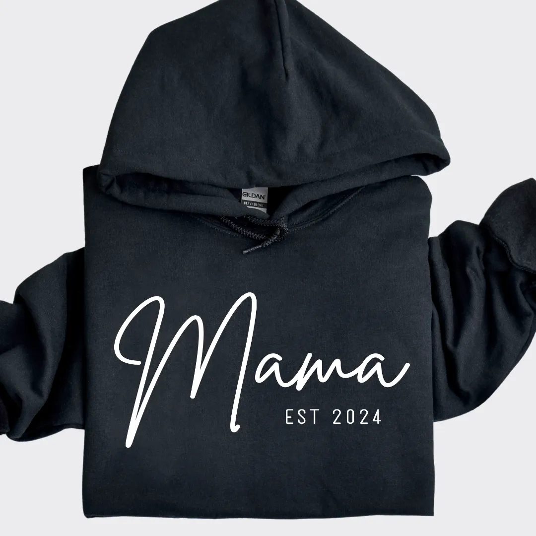 CURSIVE MAMA EST. CUSTOM