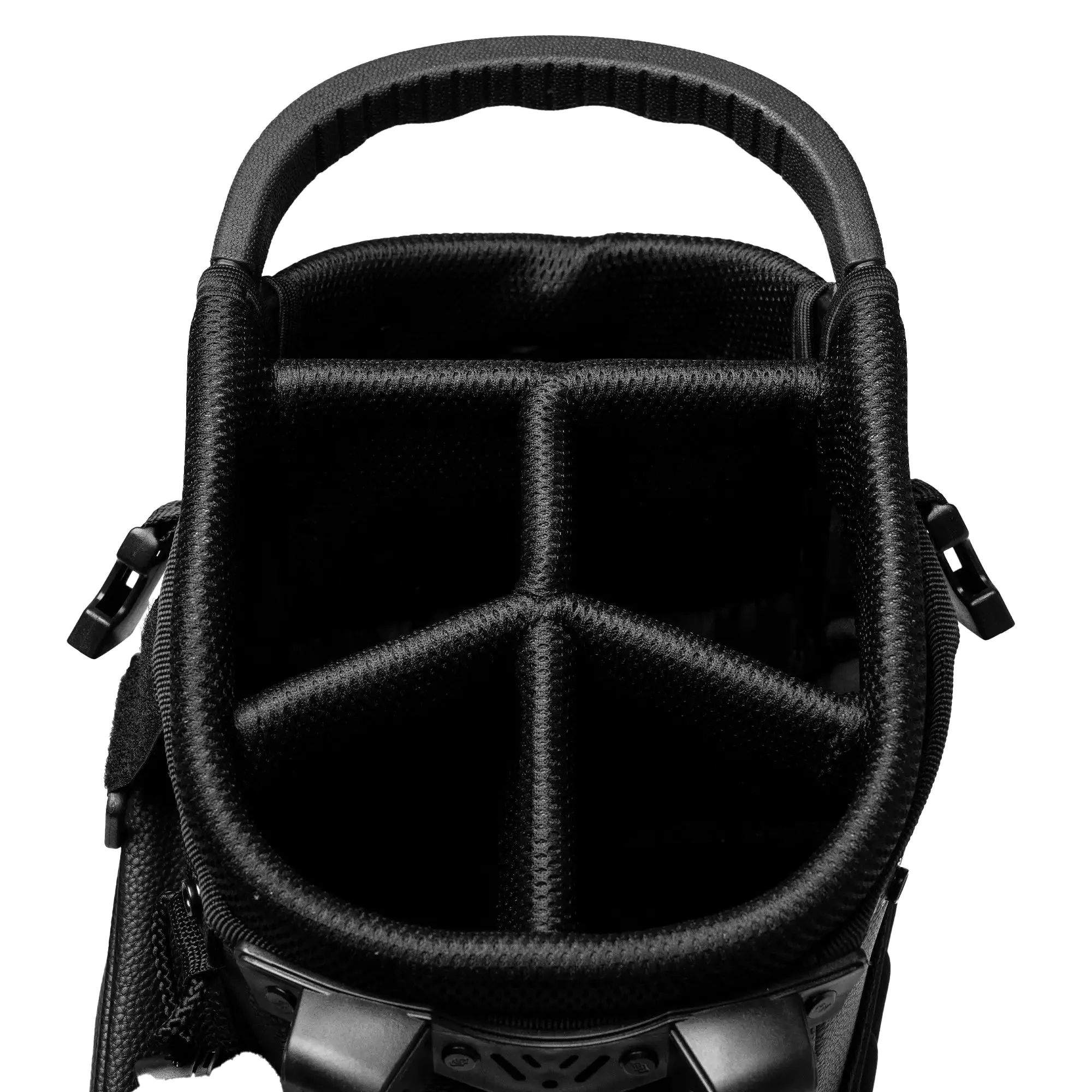 Fairway Leather Golf Stand Bag - Black