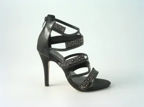 Glitz Shoes Divine Diamante Caged Strap Sandals