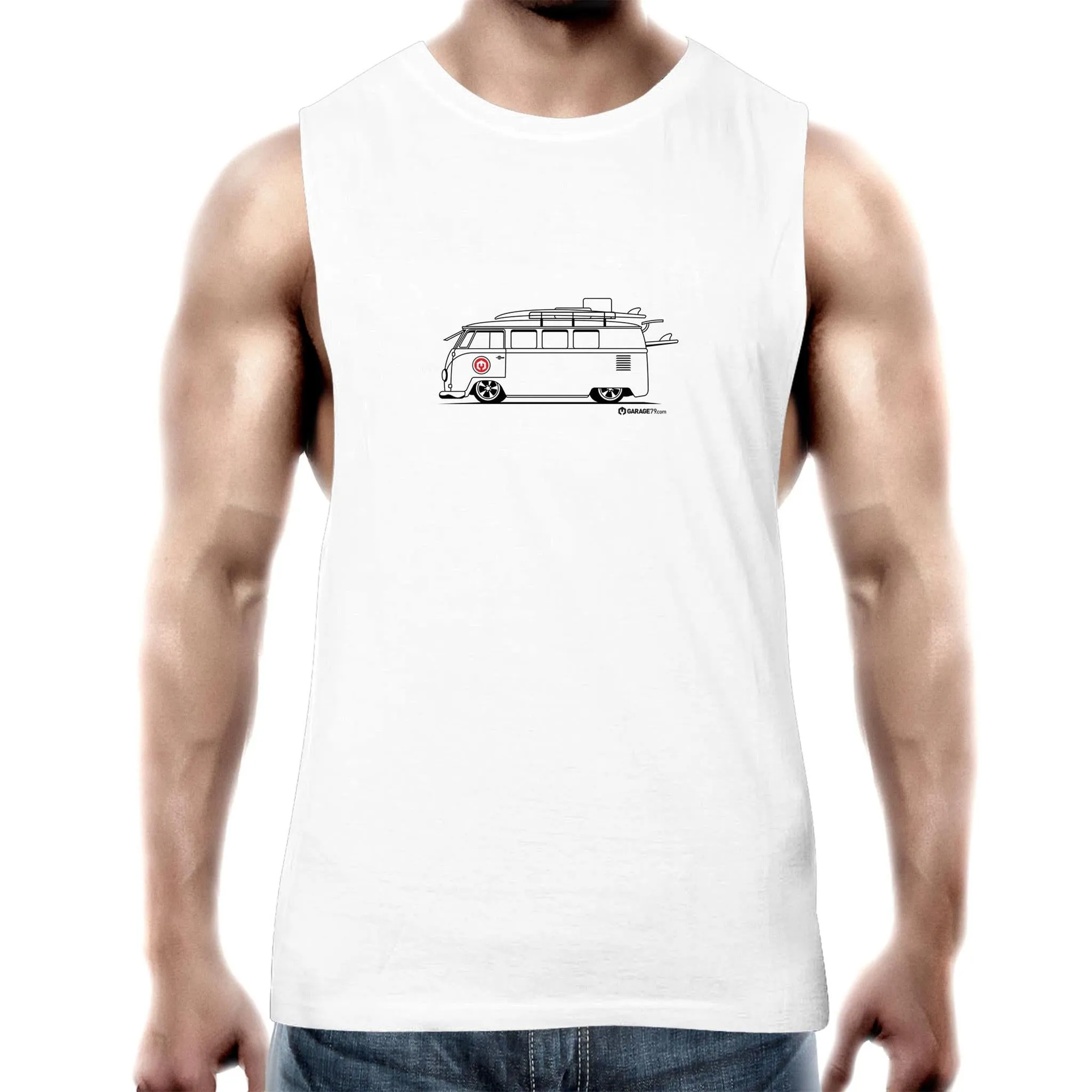 Kombi on the Side Mens Barnard Tank Top Tee