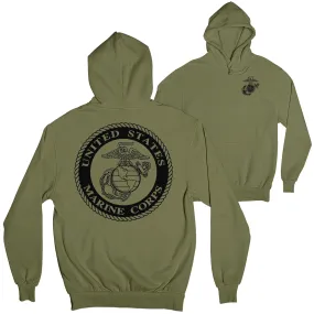 Marine Large Seal 2-Sided Hoodie