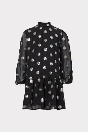 Milly Minis Rori Dot Sequin Dress