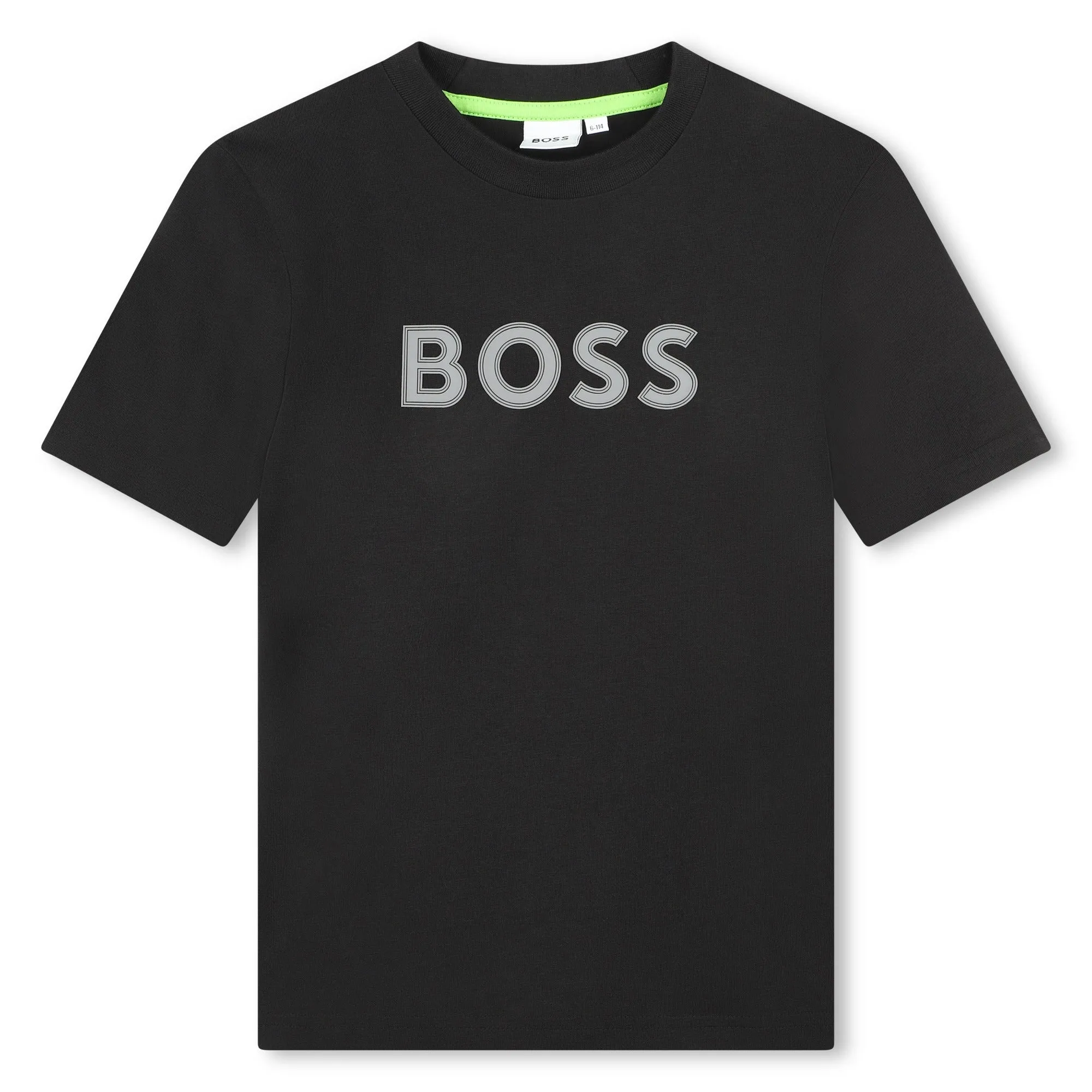 Playera para nio y adolescente negra Boss