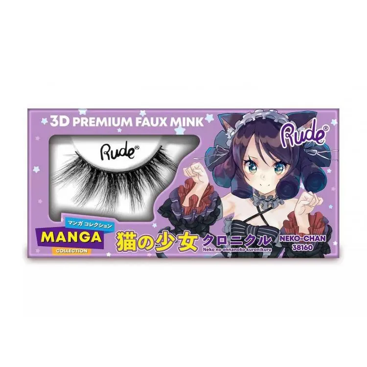 RUDE Manga Collection 3D Mink Lashes Neko Chan