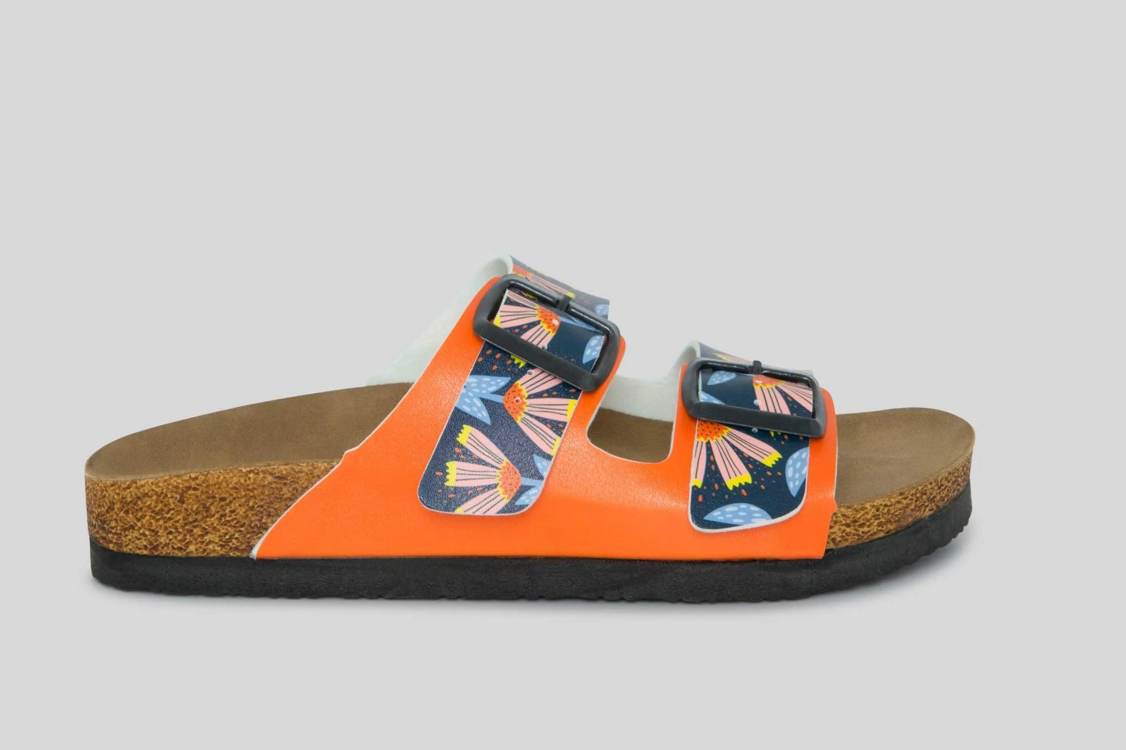 Sandalias Flores de Neon