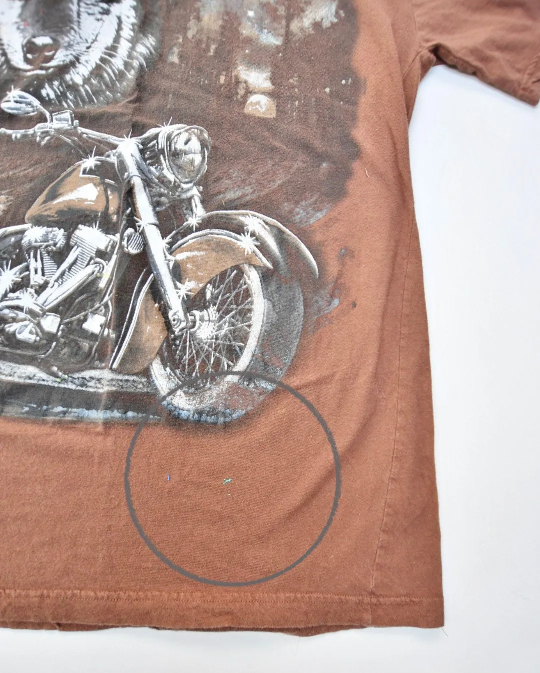 Secondhand Wolf & Motorcycle T-Shirt