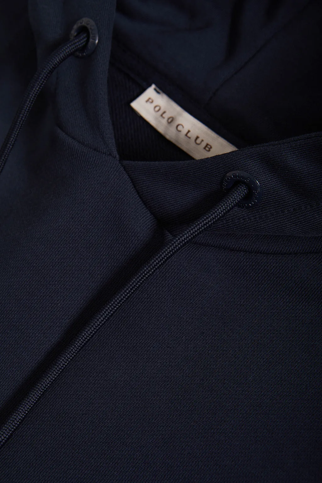 Sudadera azul marino con capucha y detalle Polo Club